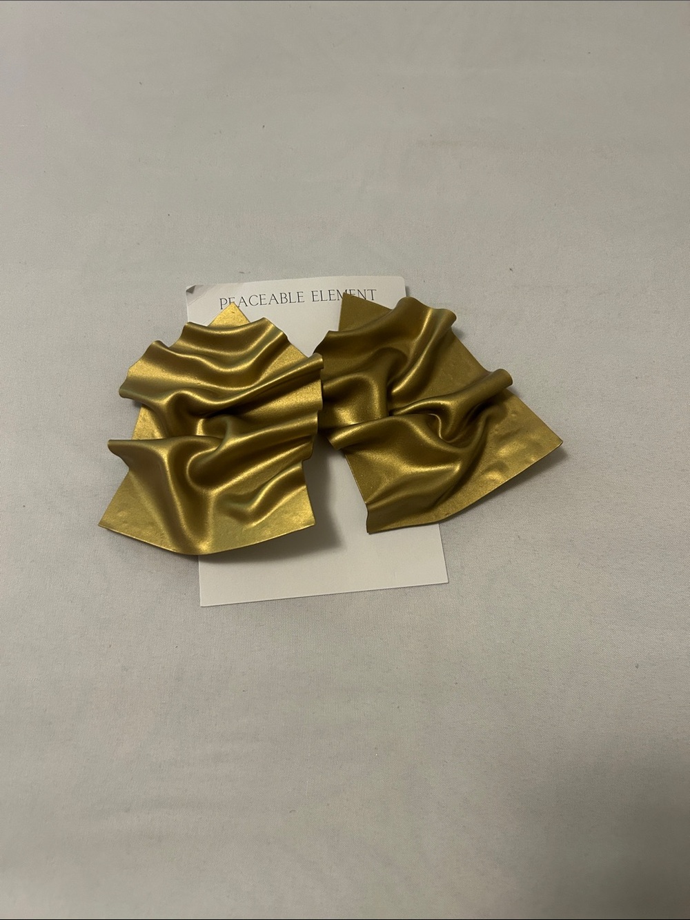 Gold Sculptural Statement Earrings
